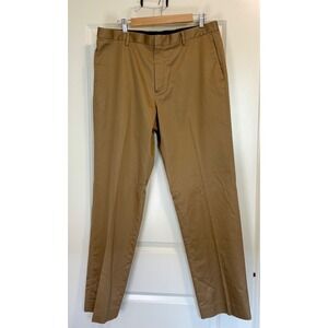 Banana Republic Non Iron Pants Mens 36x34 Brown Tailored Slim Fit Preppy